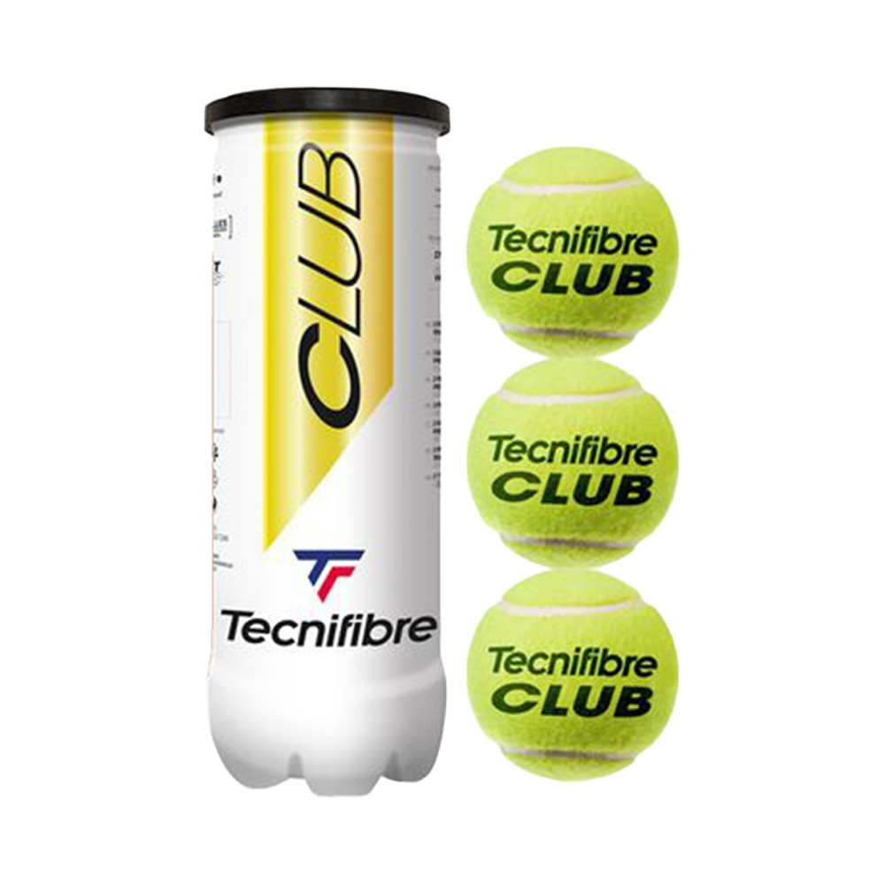 [ลัง 36 กระป๋อง] FBT ลูกเทนนิส Tecnifibre Club Tennis Ball เทคนิคไฟเบอร์ กระป๋อง รหัส 52801