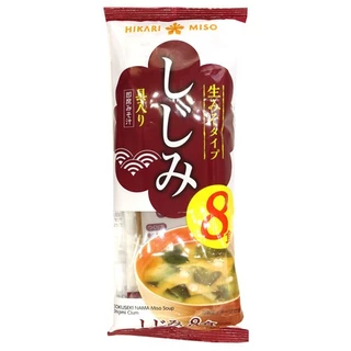 ฮิคาริ ซุปมิโซะผสมหอยชิจิมิ (สำหรับ 8 ที่) ขนาด 132 กรัม - Hikari Instant Miso Soup Shijimi Clam (8 servings)