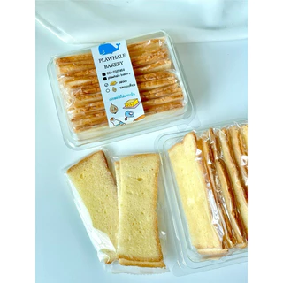 ขนมปังกรอบรสเนย และรสกระเทียม (กล่องเล็ก)