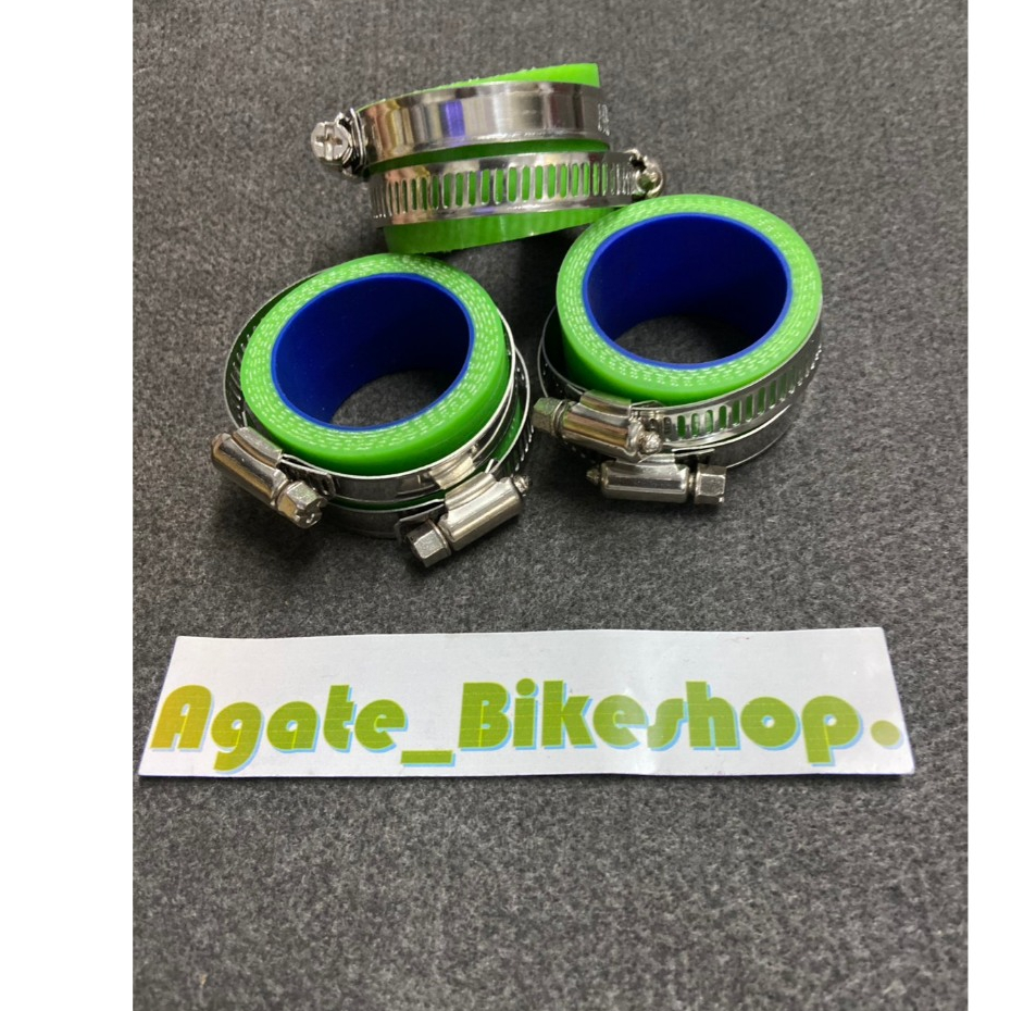 (CBR-250)  ยางรัดคอหรีด ใส่เรือนลิ้นเร่ง CBR-250, CRF-250 พร้อมเข็มขัดรัด สเเตนเลส