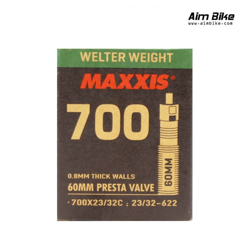 Maxxis ยางในรถจักรยาน ขนาด 26/27.5/29 นิ้ว และ 700C รุ่น Welter Weight วาล์ว A/V และ F/V ราคาต่อเส้น