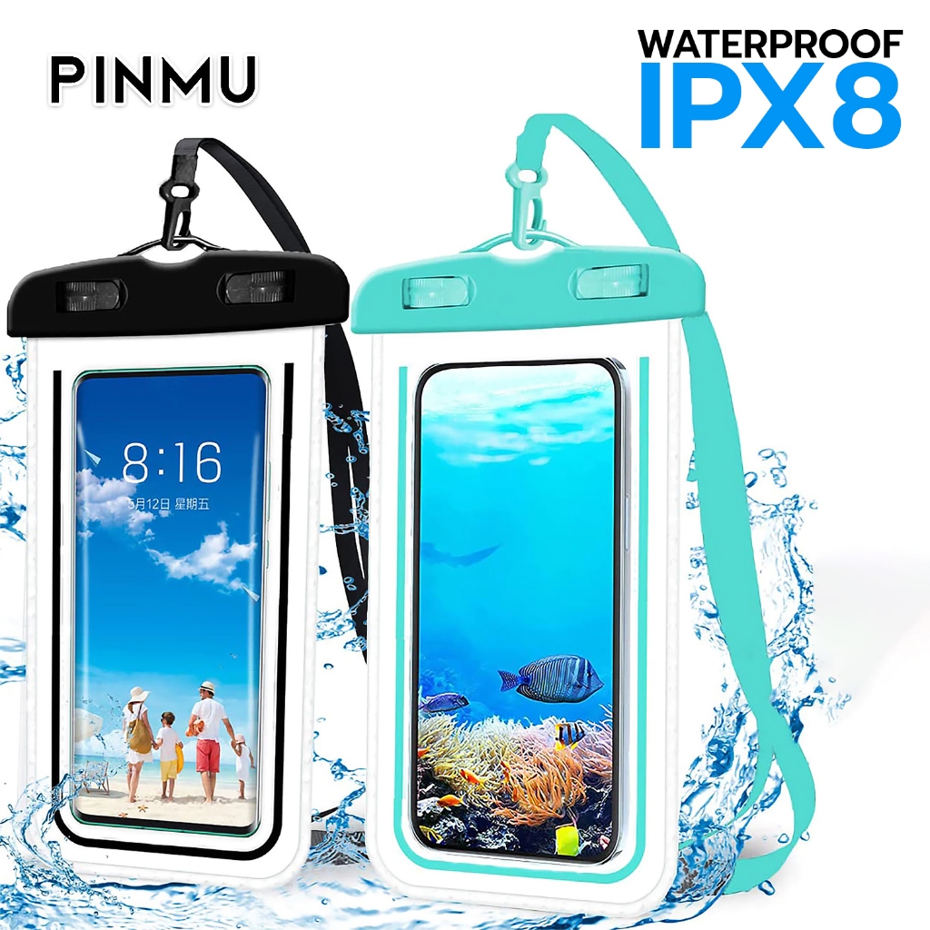 ซองมือถือกันน้ำ ทัชสกรีนได้ ใส่มือถือได้ทุกรุ่น รองรับขนาด 6.5 นิ้ว กันน้ำระดับIPX8 ซองโทรศัพท์กันน้