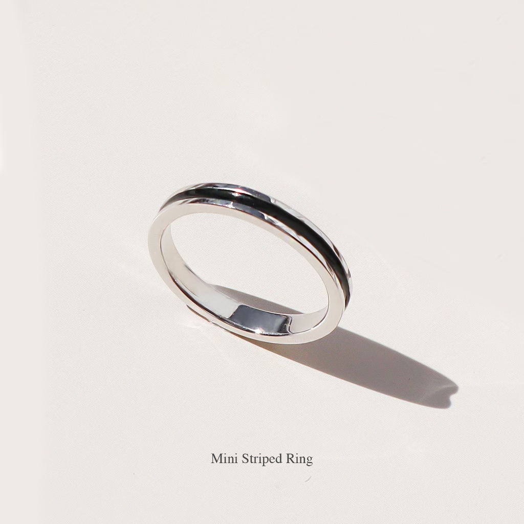 JENN - Mini Striped Ring แหวนเงินแท้ 925 (Pre Order)