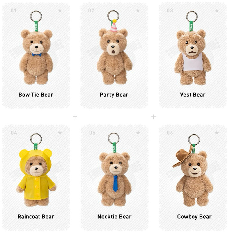 🇹🇭 พร้อมส่งในไทย, Ted2 Teddy Bear Action Plush Pendant Blind Box ของแท้ 💯%