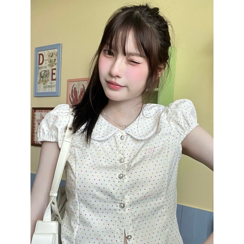 (New in pack) Cintage♡ CT2054 เสื้อจั้มแขนlunar8947 💖 สี Little star(lunar) Size S/M/L