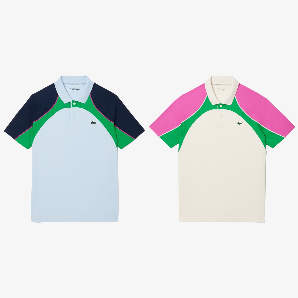 Lacoste เสื้อเทนนิสผู้ชาย Ultra Dry Colour-Block Tennis Polo Shirt SS (2สี)