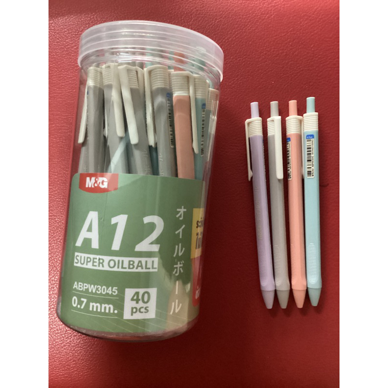 M&G ปากกาหมึกน้ำมัน สีพาสเทล รุ่น A13 A2 A14 A12 หัว 0.7 mm - รูปที่ 7