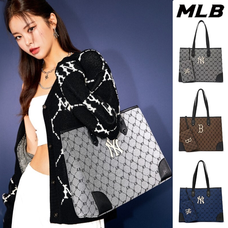 กระเป๋า MLB ของแท้ Tote Bags NEW YORK YANKEE BAG  /กระเป๋าสะพายข้าง