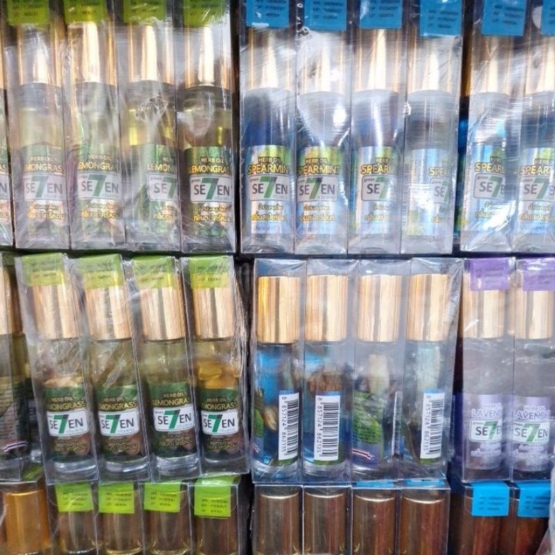น้ำมันสมุนไพร กรีน เซเว่น 8 ซีซี Green Seven Water Balm 8 cc มีหลายกลิ่นให้เลือก แบรนด์ของคนไทย