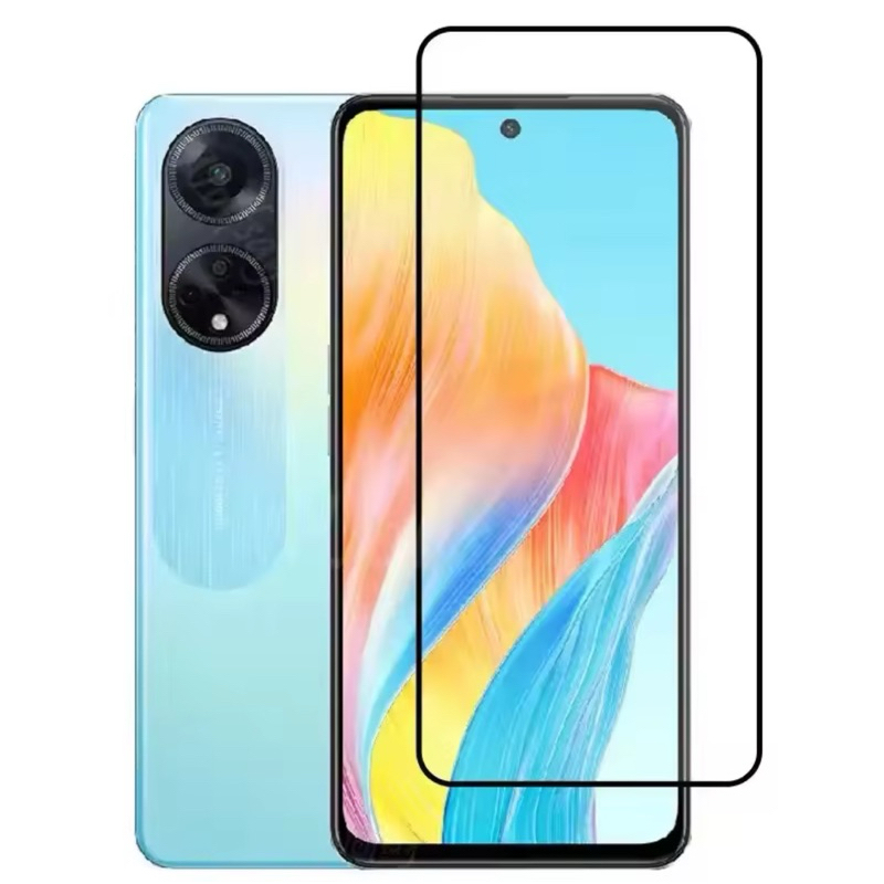 ฟิล์มกระจกนิรภัย OPPO A98 5G ฟิล์มกระจกเต็มจอ ฟิล์มเต็มจอ ฟิล์มขอบดำ Tempered Glass ฟิล์มOppo A98 5G
