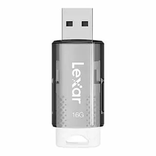 16 GB FLASH DRIVE (แฟลชไดร์ฟ) LEXAR JUMPDRIVE S60 - BLACK (LJDS060016G)
