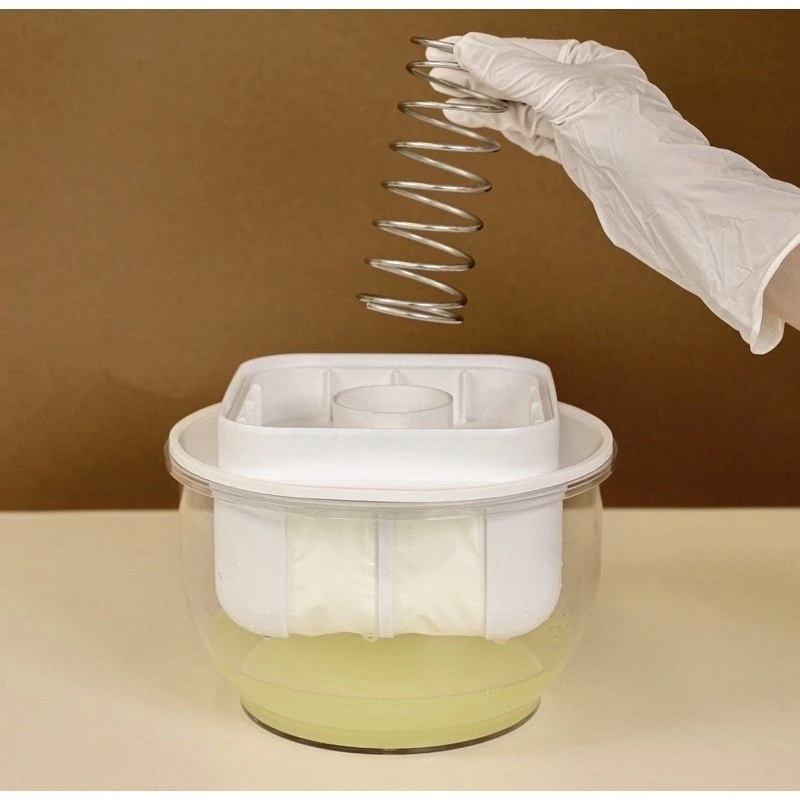 【size ใหญ่】ที่กรองโยเกิร์ต 3000MLที่กรองเวย์ อุปกรณ์แยกนมถั่วเหลือง ใช้ซ้ําได้ ทำความสะอาดง่าย - รูปที่ 4