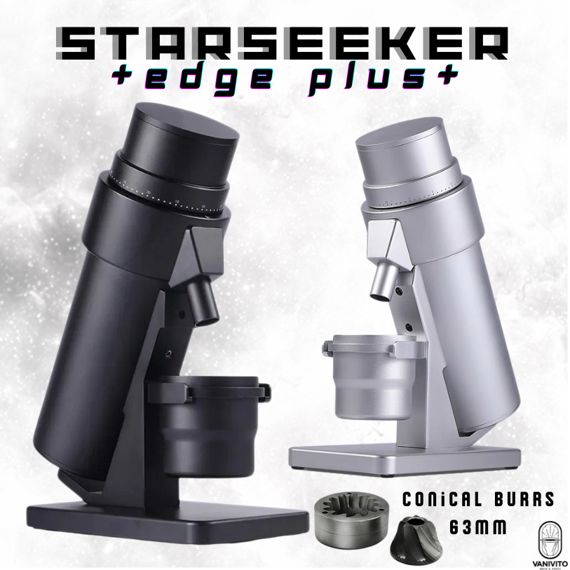 STARSEEKER Edge Plus Stepless Coffee Grinder DLC Conical Burrs 63mm เครื่องบดกาแฟสเตปเลส by VANIVITO