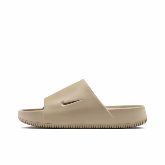 Nike Calm Slide Sandals ไนกี้ Brown/Light yellow/Black/Dark green รองเท้าแตะ