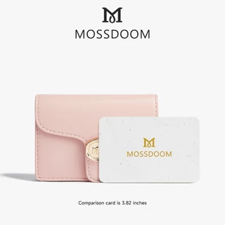MOSSDOOM Bria Wallet กระเป๋าสตางค์ใส่บัตรสั้นสีพื้นเรียบง่าย ทนทาน มีช่องใส่บัตรหลายช่อง