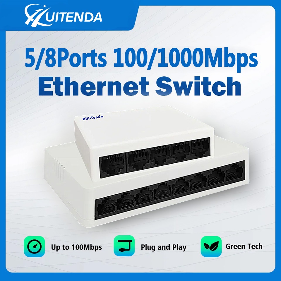 Tenda SG105M/SG108M Gigabit Switch Hub 5 Port / 8 Port HUB Lan สายแลน 10/100/1000Mbps Desktop Switch