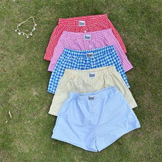 Summer Boxer กางเกง boxer ลาย gingham และ stripe สีสันสดใสน่…