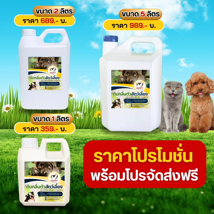 𝗠𝗢𝗡𝗧𝗬 แชมพูช่วยลดกลิ่นสาบ ขจัดกลิ่นสาบ เห็บหมัด สูตรออแกร์นิค สำหรับผิวแพ้ง่าย แชมพูสัตว์เลี้ยงสำหรับสัตว์เลี้ยง หมา แมว