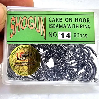 เบ็ดโชกุน SHOGUN กล่องสีเขียว ตัวเบ็ดหนา มีห่วง ตะขอเบ็ด ดวงเบ็ดตกปลา ดวงเบ็ด ตกปลา