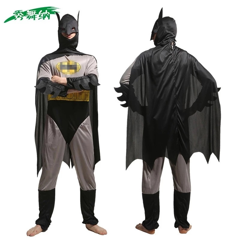 ชุดแบทแมนผู้ใหญ่ ชุดแบทแมนสีเทา Batman Adult Costume, Gray Batman Costume