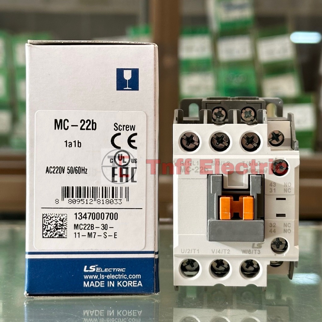 LS Electric MC-22b 1a1b (คอยล์ 220VAC) แมกเนติก คอนแทคเตอร์ (1NO + 1NC)