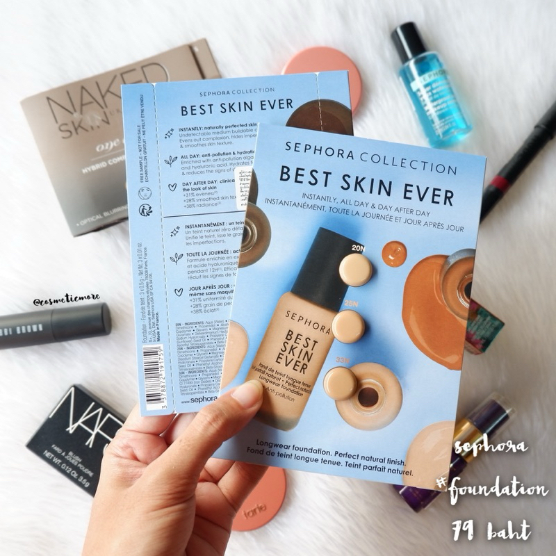 พร้อมส่ง! [ป้ายไทย] 🖤 sephora best skin ever perfect natural finish longwear foundation
