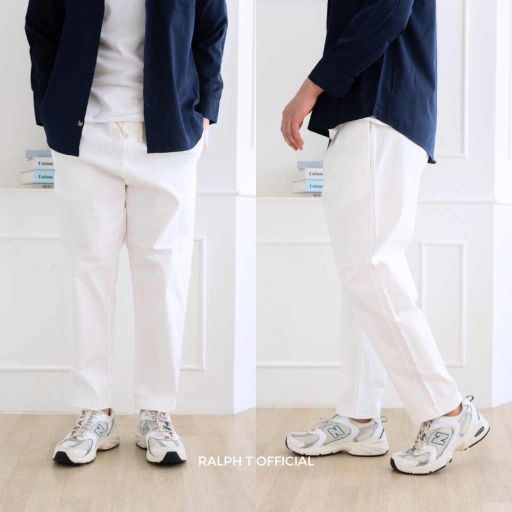 กางเกงขายาวผู้ชาย ทรงกระบอก เอวยางยืด TOKYO COMFY PANTS ชิโน่ RALPH T OFFICIAL กางเกงขายาวชาย - รูปที่ 6