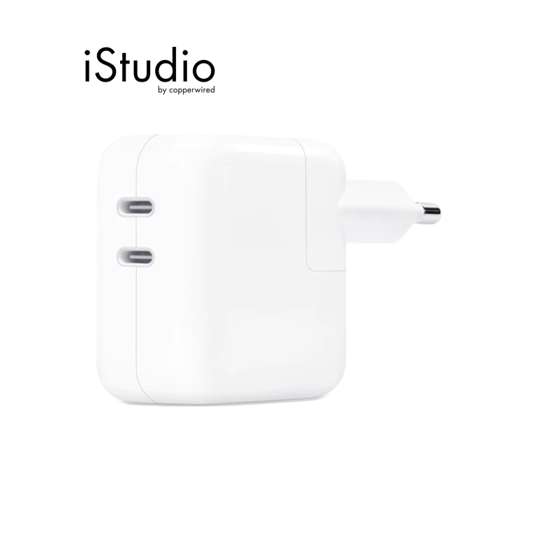 Apple อะแดปเตอร์แปลงไฟ USB-C แบบพอร์ตคู่ขนาด 35 วัตต์ | iStudio by copperwired