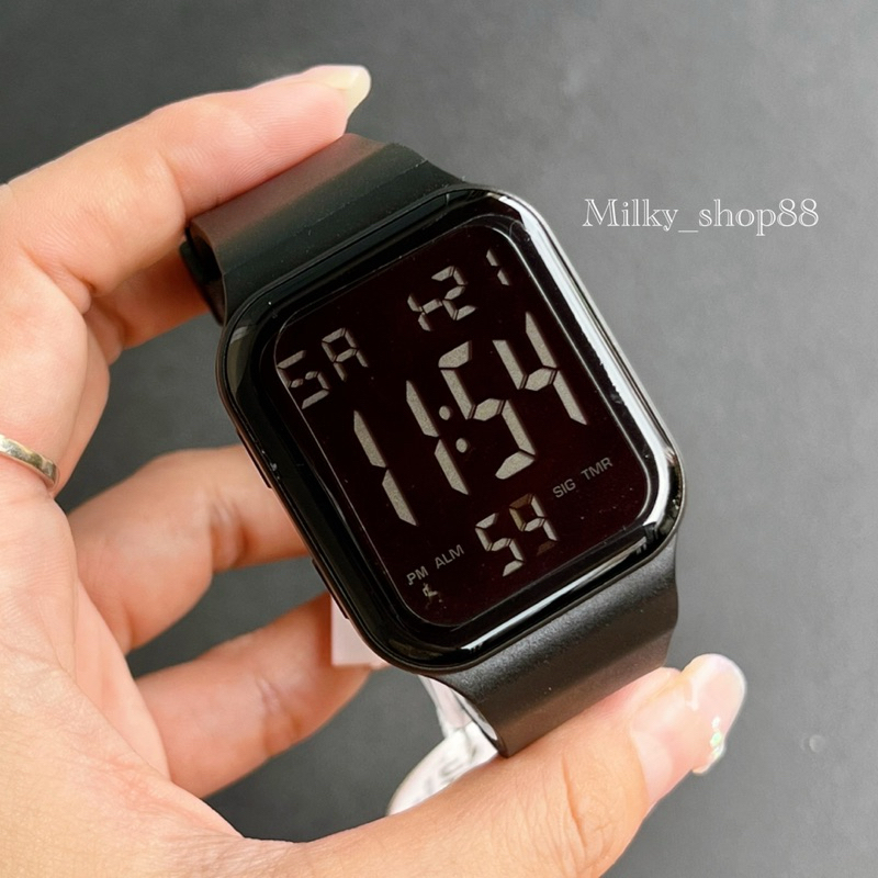 (M36) New นาฬิกา Sport dash สปอร์ตวอช ดิจิตอลทรงเหลี่ยม กันน้ำ100% ใส่ได้ทั้ง ชาย-หญิง (12 สี)