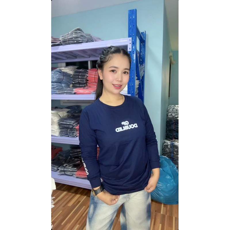 แขนยาวGPปักอกปักแขนSMLXL2XL3XLผ้าคอตตอน100