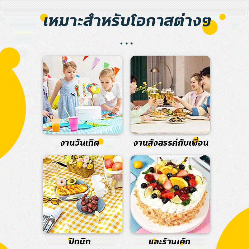 ชุดทานขนมเค้ก10/20/30 ชุด(สำหรับ5คน) (จาน 5 ใบ + ส้อม 5 อัน + มีด 1 อัน)จานใส่อาหาร เข้าไมโครเวฟได้ ย่อยสลายได้ - รูปที่ 7