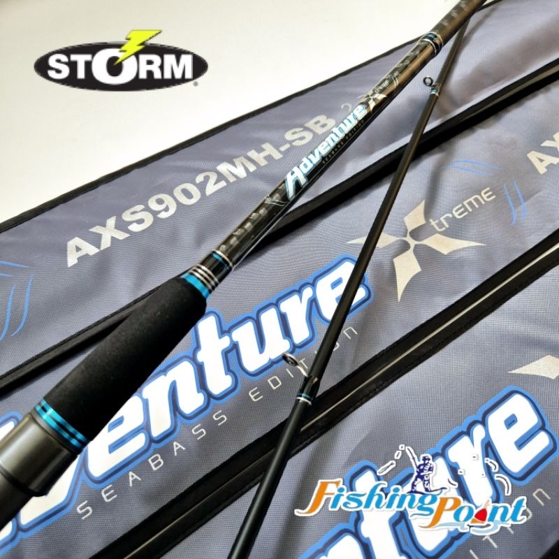คันเหยื่อปลอม / คันตีเหยื่อปลอมชายฝั่ง Storm Adventure Xtreme  SEABASS EDITION