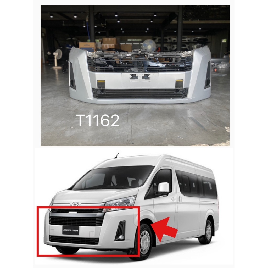 ของแท้ กันชนหน้า รถตู้คอมมูเตอร์ Toyota Commuter Hiace (หน้ายาว2020)