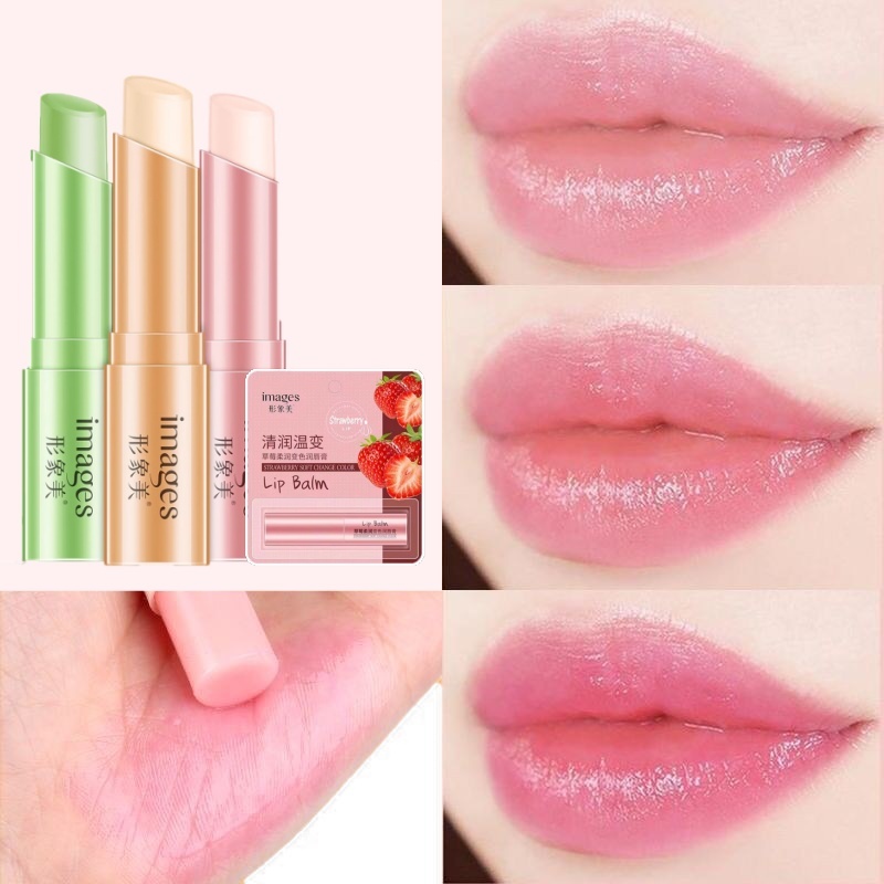 💕ของแท้ 100% ราคาเบาๆ 💕ลิปบาล์ม ลิปเซท3แท่ง กลิ่นผลไม้ ช่วยบำรุงปากแห้ง แก้ปากคล้ำ
