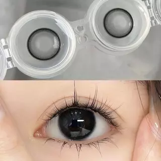 【0.00-6.00】Midroo เลนส์ค่าสายตาสั้น Black Ring ตาโต บิ๊กอาย เลนส์แฟชั่น -14.0mm