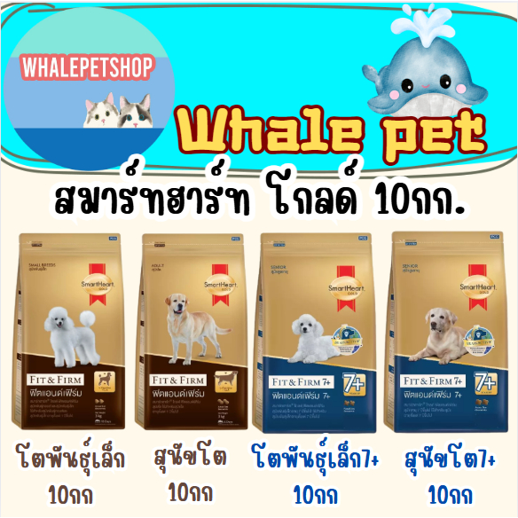 Smart Heart Gold Fit & Firm 7+ 10kg สมาร์ทฮาร์ท โกลด์ ฟิตแอนด์เฟิร์ม อาหารสุนัขโต7+