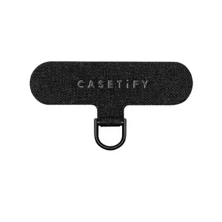 CASETiFY earphone case hook hanging chain keychain portable anti drop black metal ring buckle with original logo letters