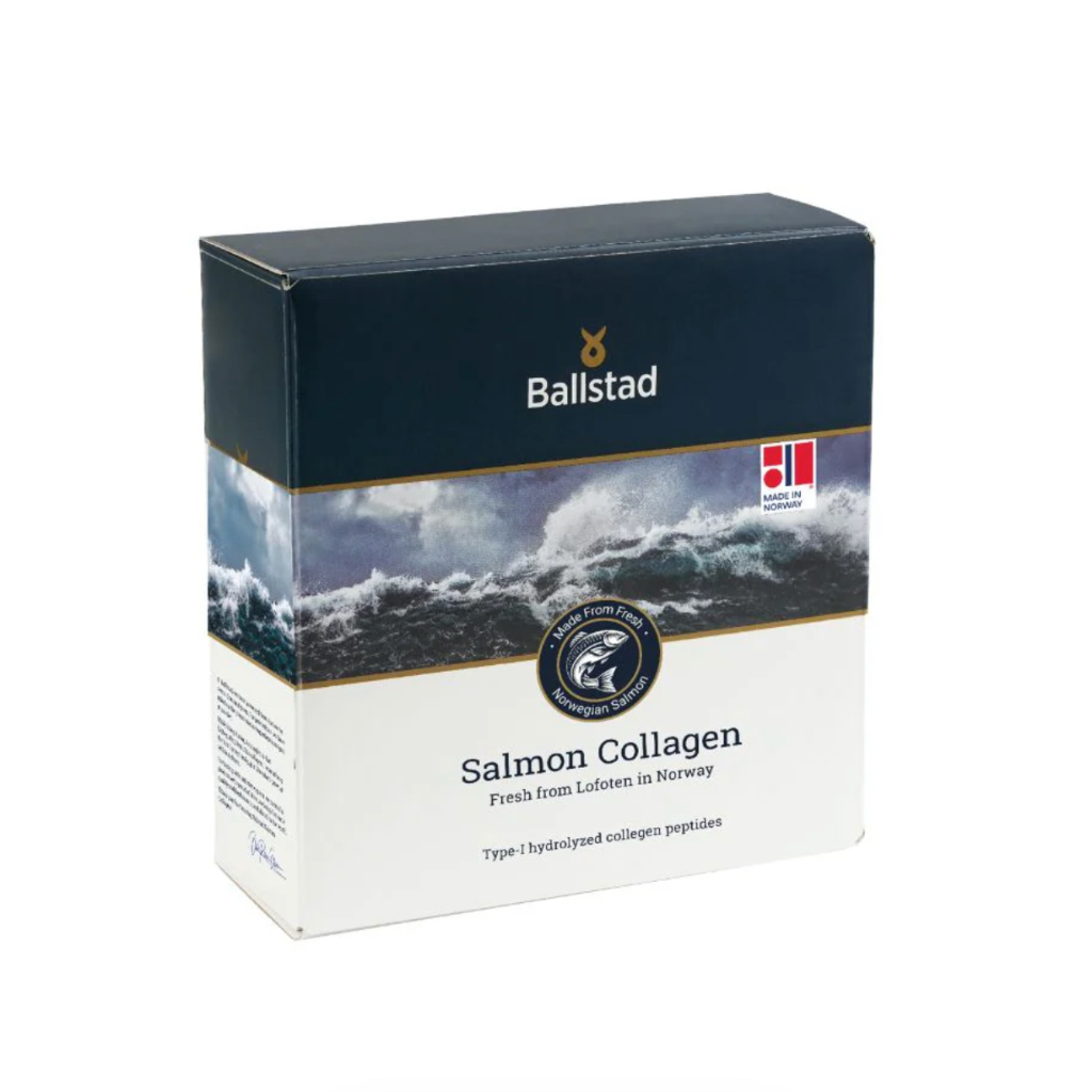 คอลลาเจนปลาแซลมอน100% Ballstad100%PureCollagen ชุดเริ่มต้น ผลิตในนอร์เวย์ โมเลกุลเล็ก ดูดซึมดี ลดริ้วรอย บำรุงข้อ ผิวใส