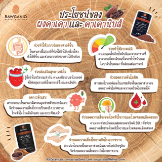 คาเคานิบส์ออร์แกนิค (เมล็ดโกโก้กะเทาะเปลือก) มีผลแลป มีใบรับรองออร์แกนิค Organic Raw Cacao Nibs