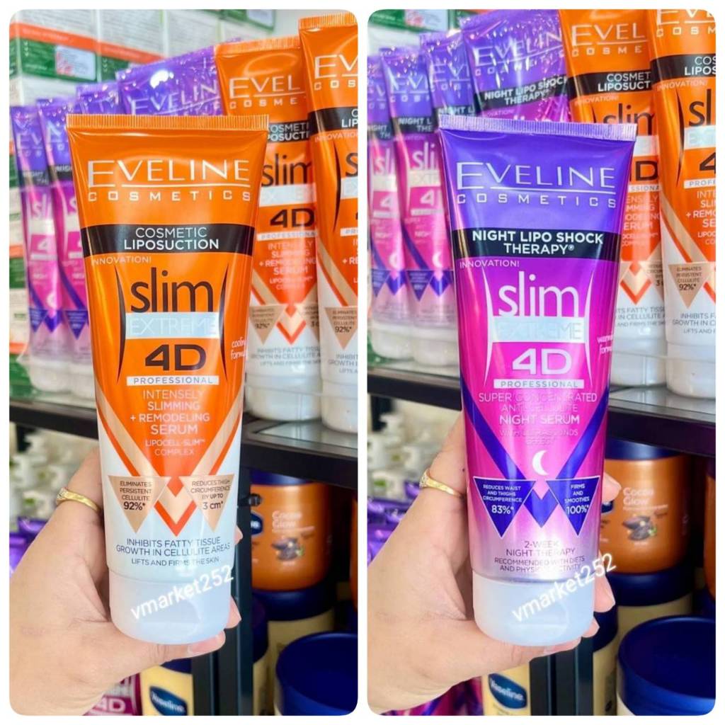 Eveline Cosmetics EVENLINE COSMETICS Slim Extreme 4D Prof day Night Lipo Shock Therapy 250 ml.