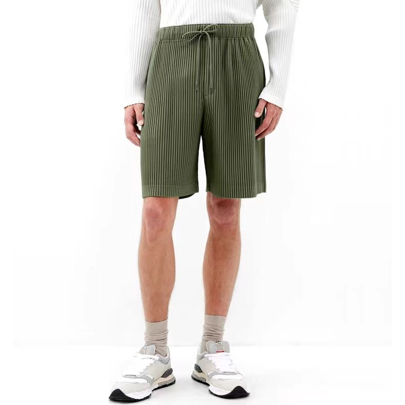 [ส่งมาจากกรุงเทพฯ] KSH Studio Issey Miyake JF148 Shorts Miyake กางเกงขาสั้นเอวสูงสําหรับผู้ชาย homme