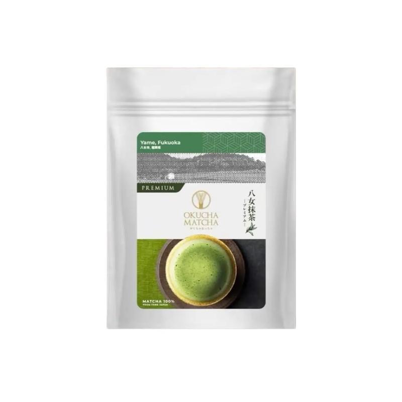 [ พร้อมส่ง ] Okucha Matcha Yame Fuguoka เกรด Premium มัทฉะโทนถั่ว นำเข้าญี่ปุ่น