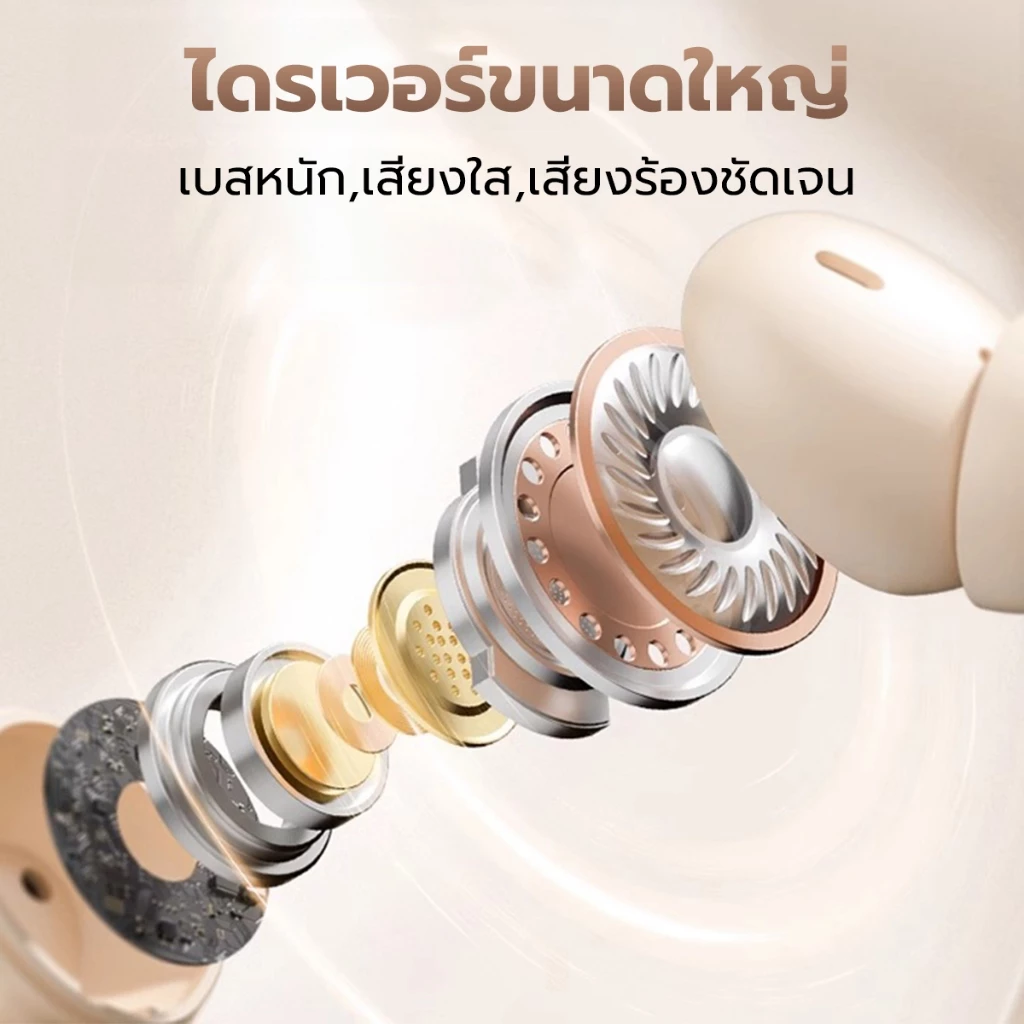 JOQVII หูฟัง TWS Bluetooth 5.4 ANC เสียงดี มีไมค์ thumbnail 9
