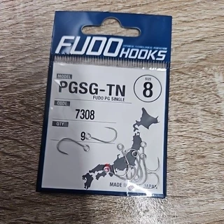 ตัวเบ็ดตกปลา ฟูโด้ FUDO รุ่น PGSG-TN 7308 ซิงเกิ้ลฮุค พร้อมส่ง