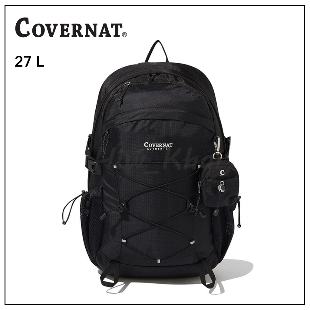 *พร้อมส่ง* 𝐂𝐎𝐕𝐄𝐑𝐍𝐀𝐓 Light String Backpack Black  กระเป๋าเป้สะพายหลัง 27L