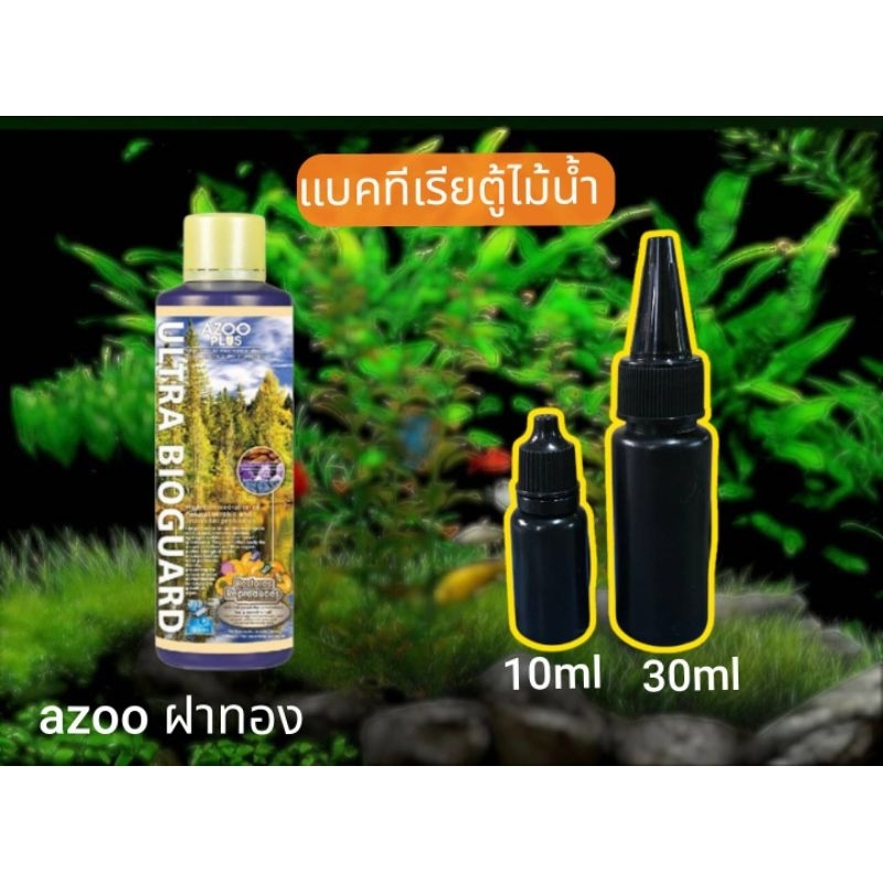 แบคทีเรียน้ำAZOO ฝาทอง สูตรเข้มข้นแบ่งขาย จุลินทรีย์ตู้ไม้น้ำตู้ปลา
