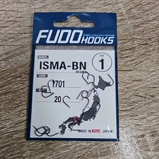 ตัวเบ็ดตกปลา ฟูโด้ FUDO รุ่น ISMA-BN 1701 อิเซม่า ตูดแบน พร้อมส่ง Made in Japan