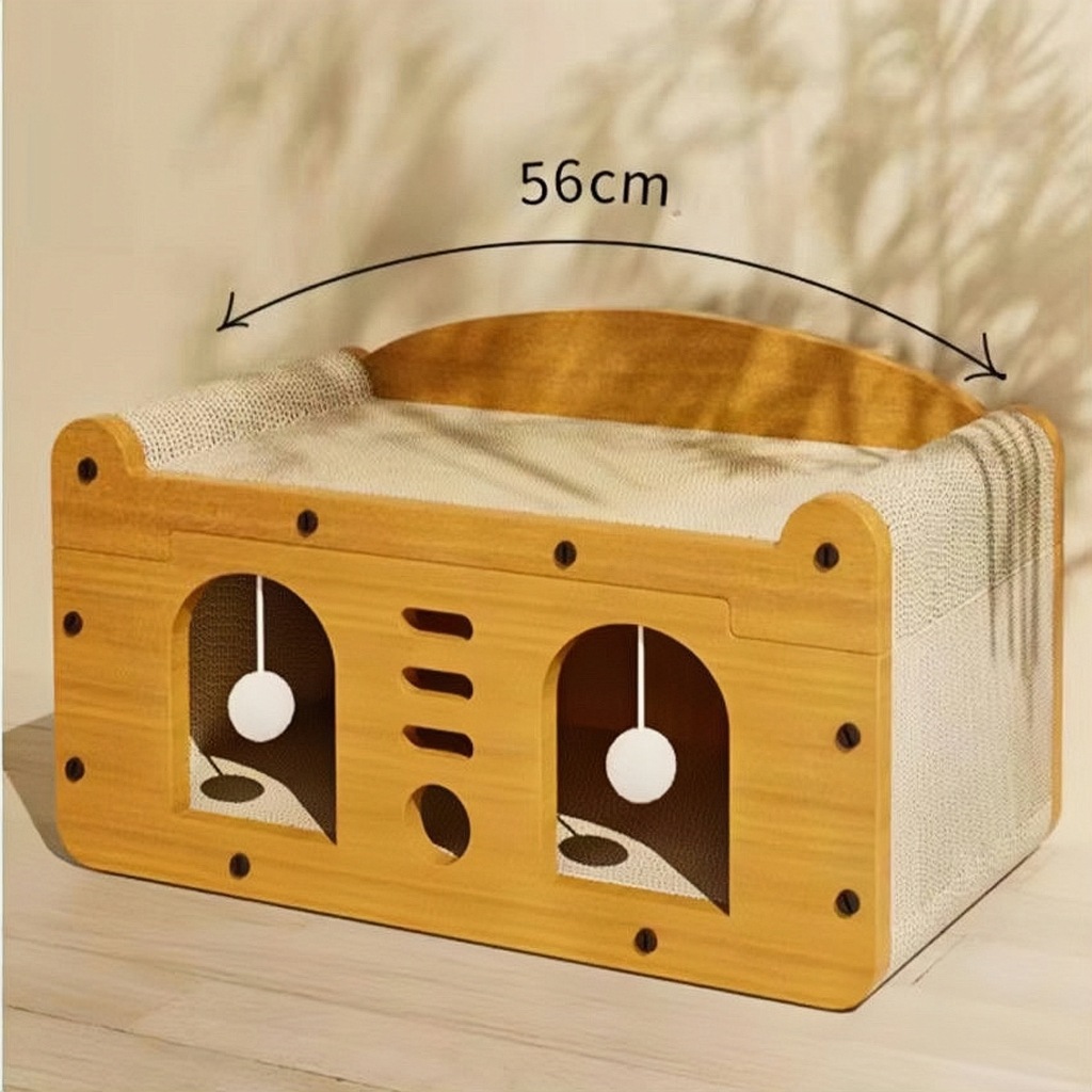 ที่ฝนเล็บแมว บ้านแมว ที่นอนแมว คอนโดแมว ที่ลับเล็บแมว ลับเล็บแมว ของใช้แมว ของเล่นแมว - รูปที่ 4