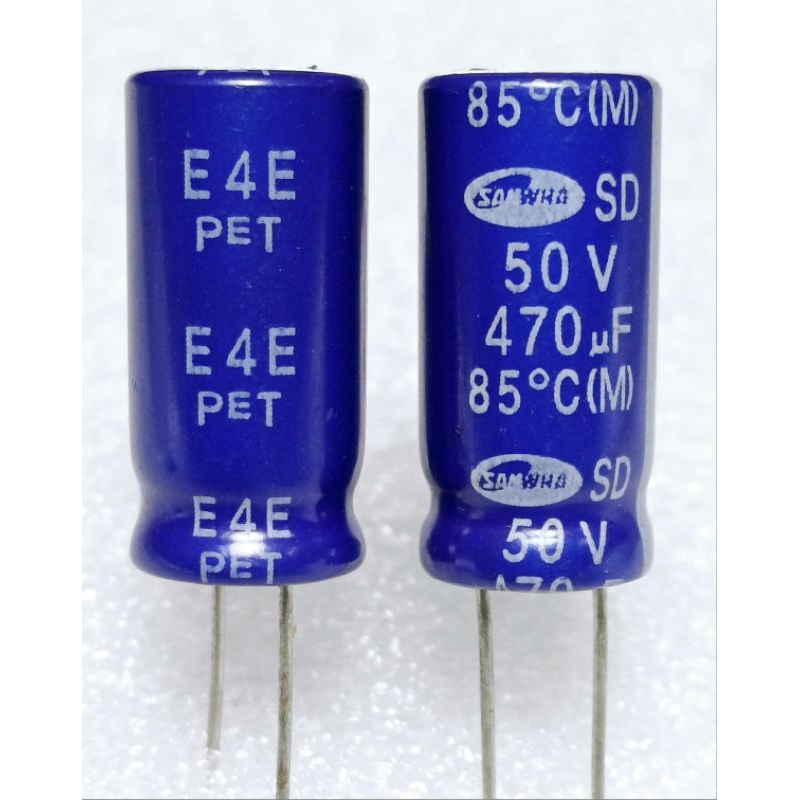 Samwha SD 470uf 50v Capacitor ตัวเก็บประจุ คาปาซิเตอร์