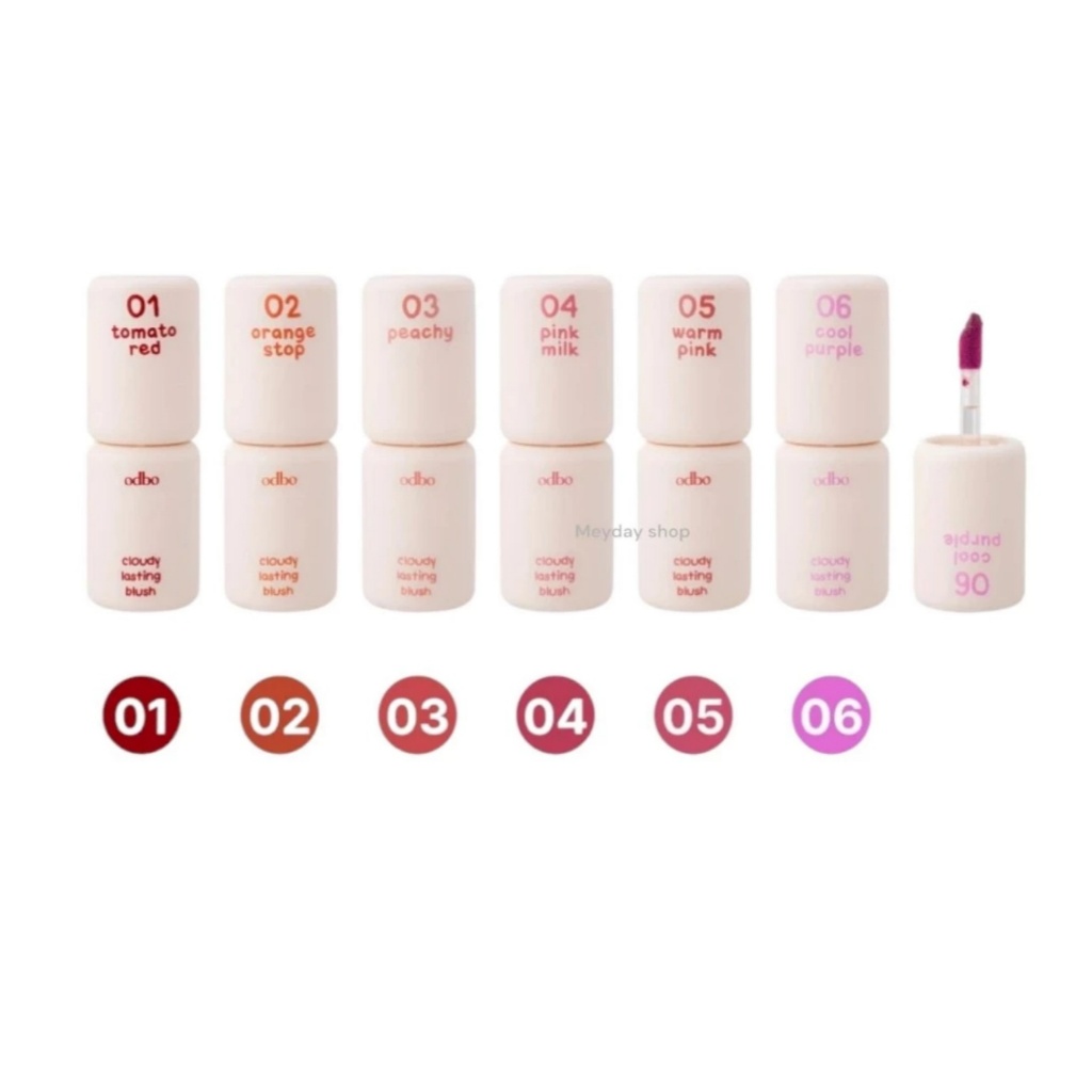 Odbo Cloudy Lasting Blush 3g โอดีบีโอ OD1306 คลาวดี้ ลาสติ้ง